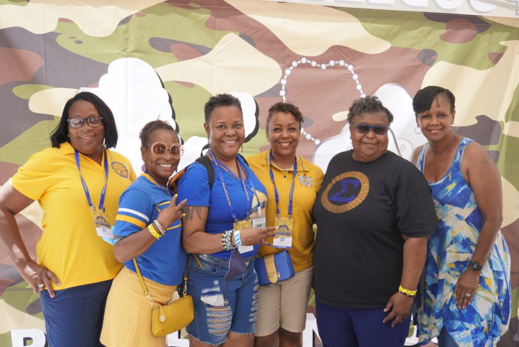 Dr. Celestine LaVan with Sigma Gamma Rho Sorority