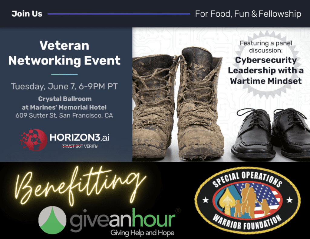 Horizon3.ai Hosts Veteran Networking Event Benefiting Give an Hour